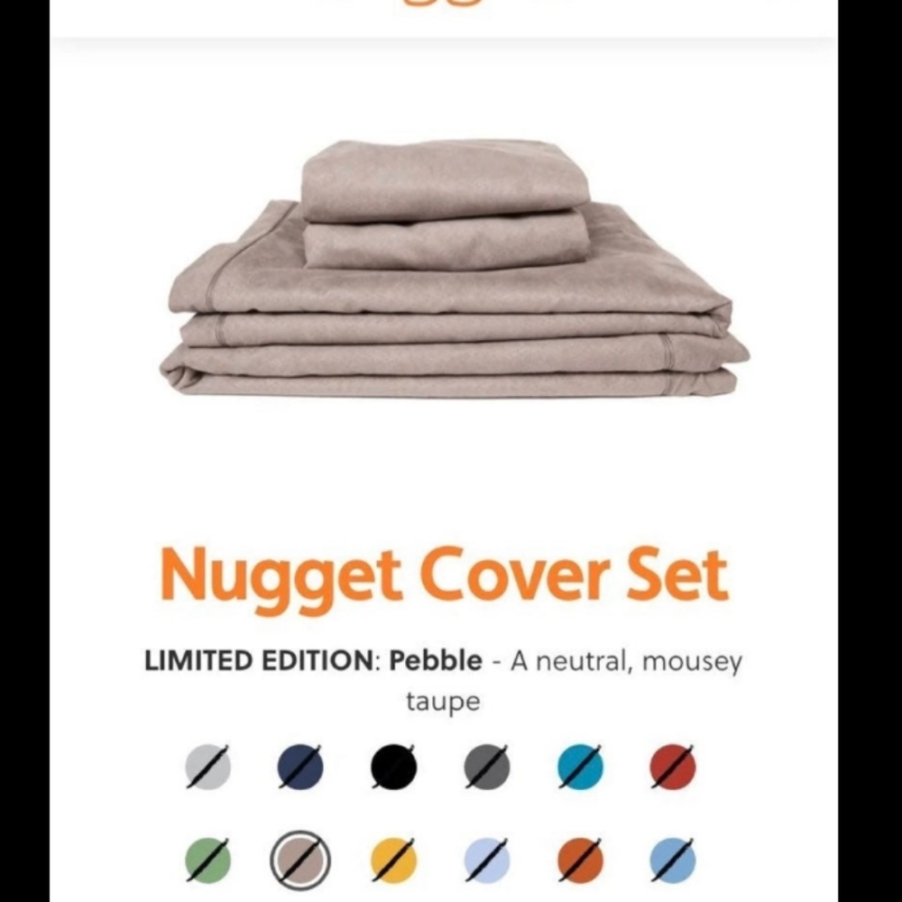 Nugget Comfort Kids Couch COVER SET Pebble Limited
